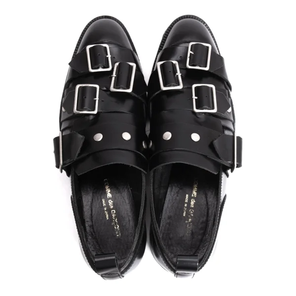 COMME des GARCONS Belted Design Leather Shoes K-169939_008