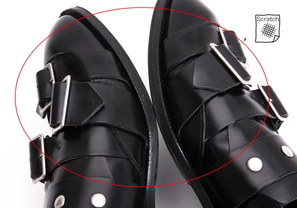 COMME des GARCONS Belted Design Leather Shoes K-169939_010