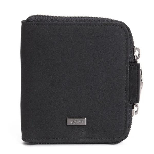 Jean Paul GAULTIER Double Round-zipper Wallet Black  K-169940_001