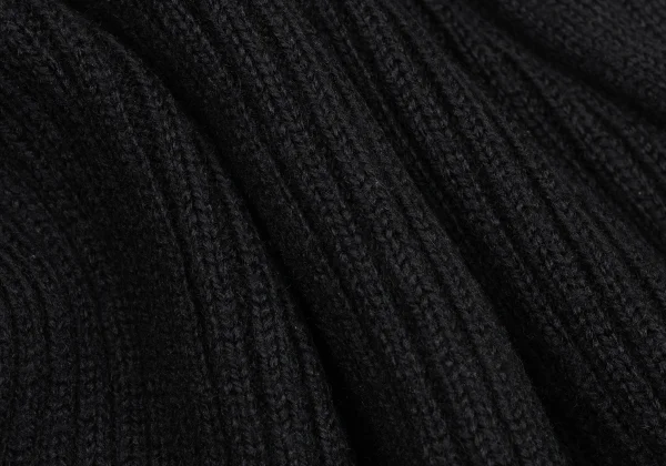 Yohji Yamamoto FEMME Wool Side Slit Turtleneck Rib Knit Sweater K-169947_012
