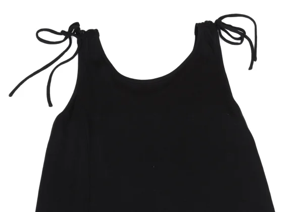 Yohji Yamamoto FEMME Lace-up Shoulder Stretch Sleeveless Dress K-169948_003