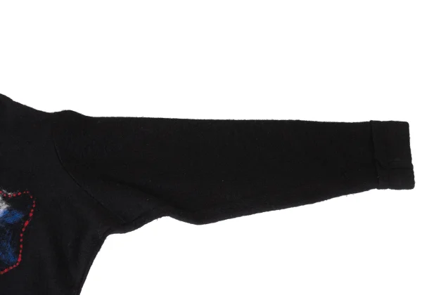 Yohji Yamamoto FEMME Wool Needle Punch Embroidered Dress K-169949_006