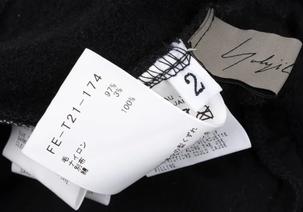 Yohji Yamamoto FEMME Hoodie Knit Jacket K-169950_016