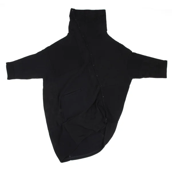 Yohji Yamamoto FEMME Graphic Jacquard Asymmetrical Long Cardigan K-169951_002