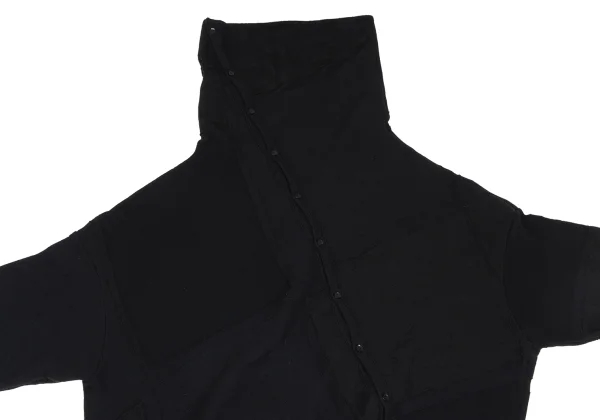 Yohji Yamamoto FEMME Graphic Jacquard Asymmetrical Long Cardigan K-169951_003
