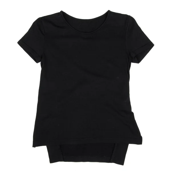 Yohji Yamamoto NOIR Cotton Back Switching Design T-shirt Black 2 K-169955_001