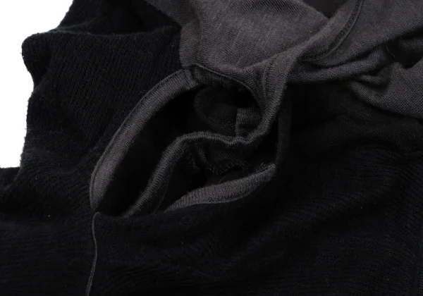Yohji Yamamoto NOIR Blended Switching Fabric Layered Sleeveless Dress K-169958_015