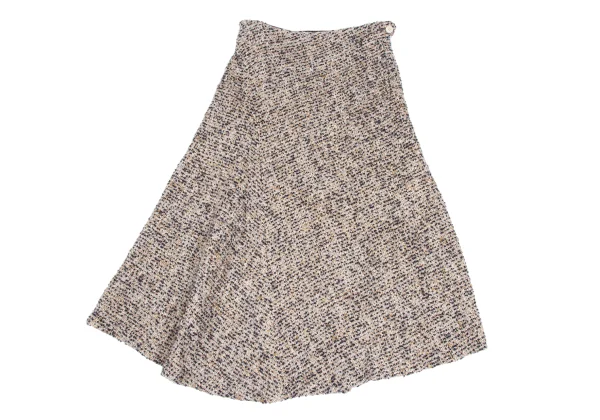 Y's Blended Loop Tweed Flared Skirt K-169960_002