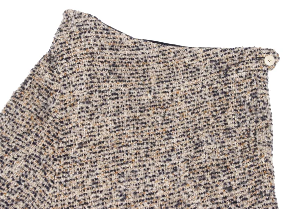 Y's Blended Loop Tweed Flared Skirt K-169960_003
