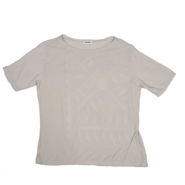 Plantation Cutting Graphic Design T Shirt Beige M K-169961_001