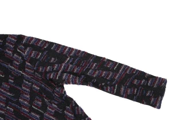 Plantation Wool Blend Pile Patch Turtleneck Top K-169967_005