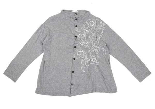 Plantation Floral Embroidery Cotton Jersey Cardigan K-169969_002
