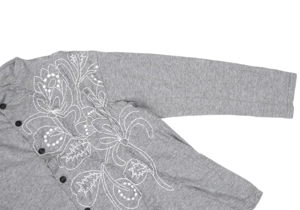 Plantation Floral Embroidery Cotton Jersey Cardigan K-169969_007
