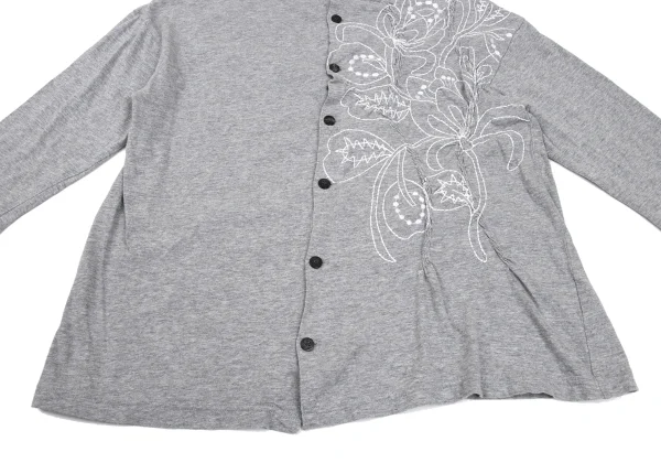 Plantation Floral Embroidery Cotton Jersey Cardigan K-169969_010