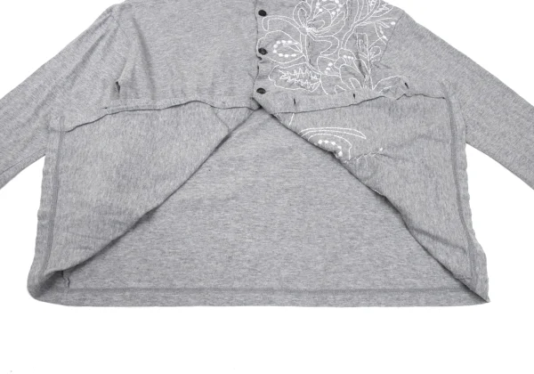 Plantation Floral Embroidery Cotton Jersey Cardigan K-169969_012