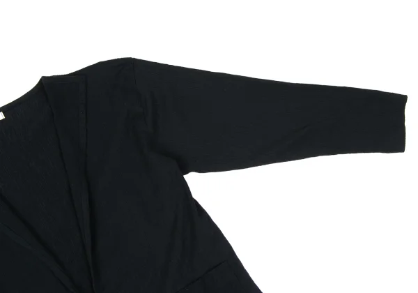 Plantation Crepe Cotton Buttonless Cardigan K-169970_004