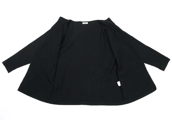 Plantation Crepe Cotton Buttonless Cardigan K-169970_009