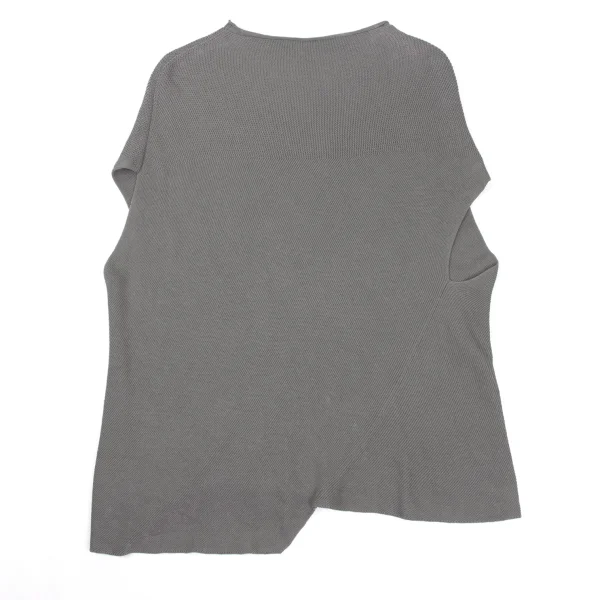Plantation Cotton Asymmetry Sleeveless Knit Top K-169971_002