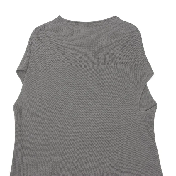 Plantation Cotton Asymmetry Sleeveless Knit Top K-169971_003