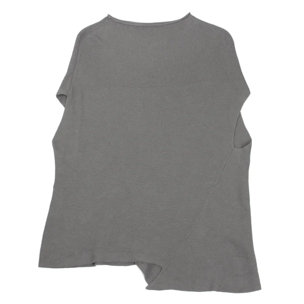 Plantation Cotton Asymmetry Sleeveless Knit Top K-169971_008