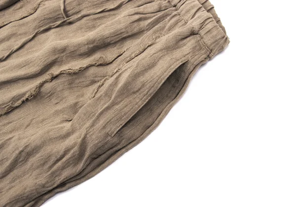 Plantation Cut Off Linen Skirt K-169974_006