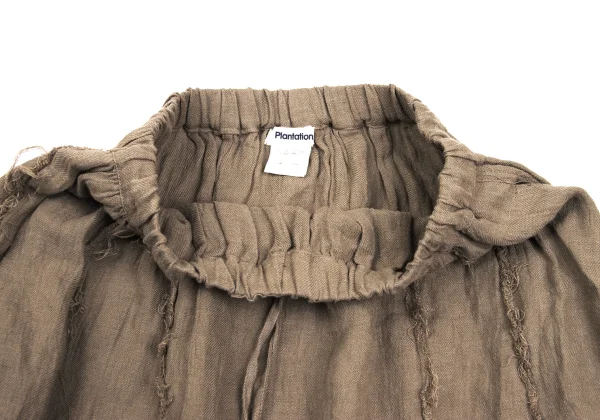 Plantation Cut Off Linen Skirt K-169974_007