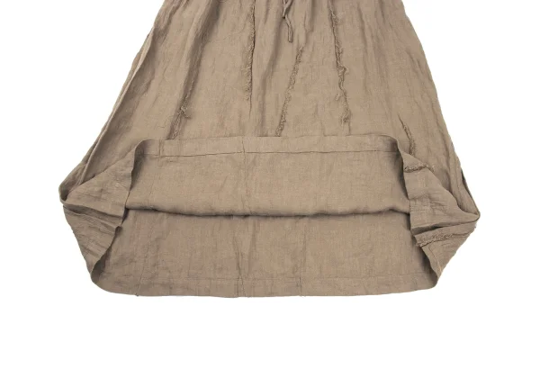 Plantation Cut Off Linen Skirt K-169974_009