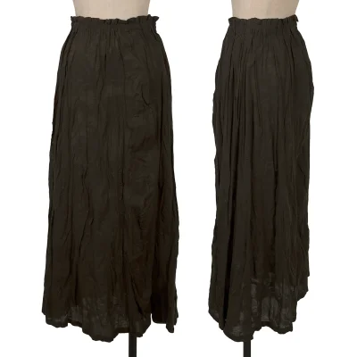 Plantation Cotton Linen Botanical Jacquard Skirt