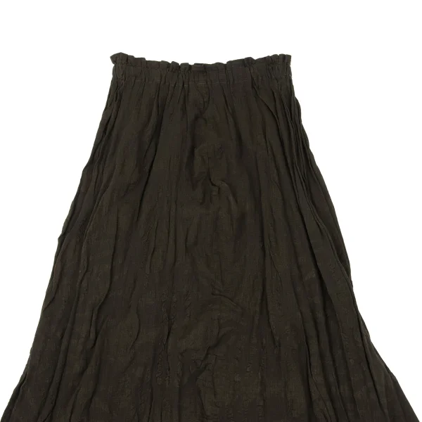 Plantation Cotton Linen Botanical Jacquard Skirt K-169977_003
