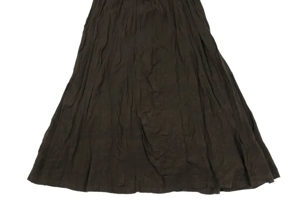 Plantation Cotton Linen Botanical Jacquard Skirt K-169977_006