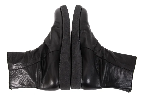 Yohji Yamamoto NOIR Side Belted Leather Boots K-169978_009