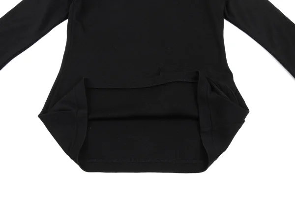 Yohji Yamamoto FEMME Wool Flap Pocket Design T Shirt K-169982_009