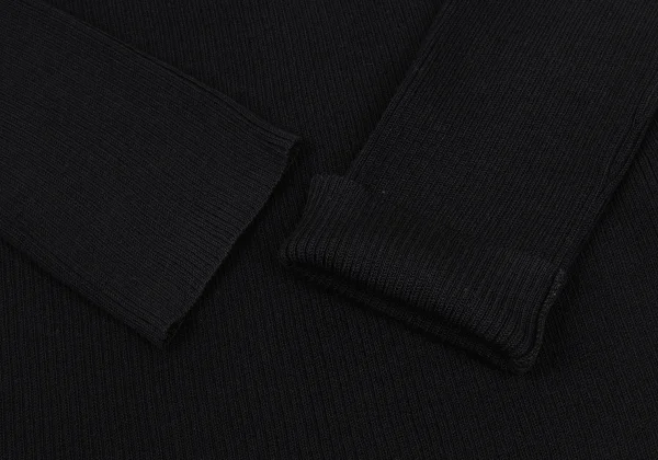 Yohji Yamamoto FEMME Wool Rayon Rib Knit Top K-169983_005