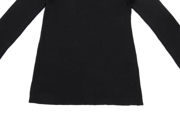 Yohji Yamamoto FEMME Wool Rayon Rib Knit Top K-169983_006