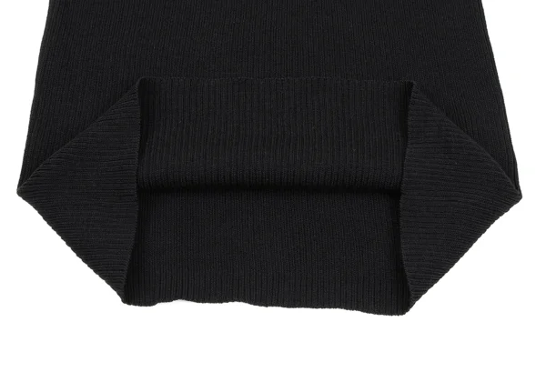 Yohji Yamamoto FEMME Wool Rayon Rib Knit Top K-169983_007