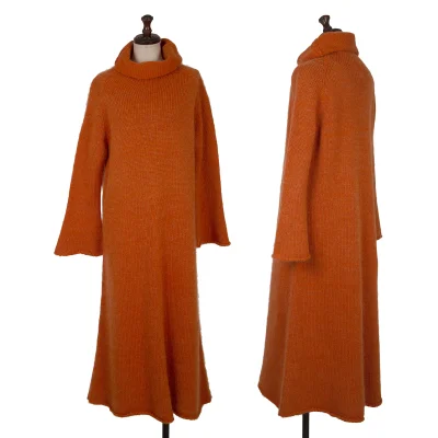 Yohji Yamamoto FEMME Wool Blend Turtleneck Knit Dress