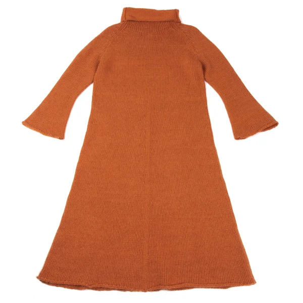 Yohji Yamamoto FEMME Wool Blend Turtleneck Knit Dress K-169984_010