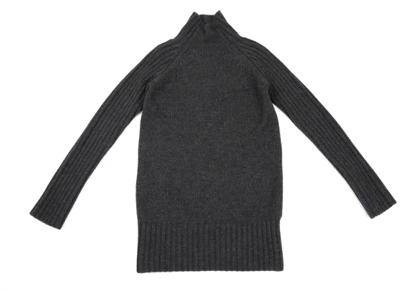 Yohji Yamamoto FEMME Turtleneck Low-gauge Knit Tunic K-169985_002