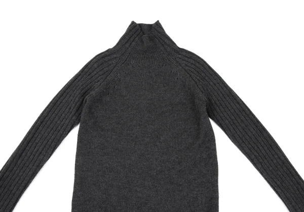 Yohji Yamamoto FEMME Turtleneck Low-gauge Knit Tunic K-169985_003