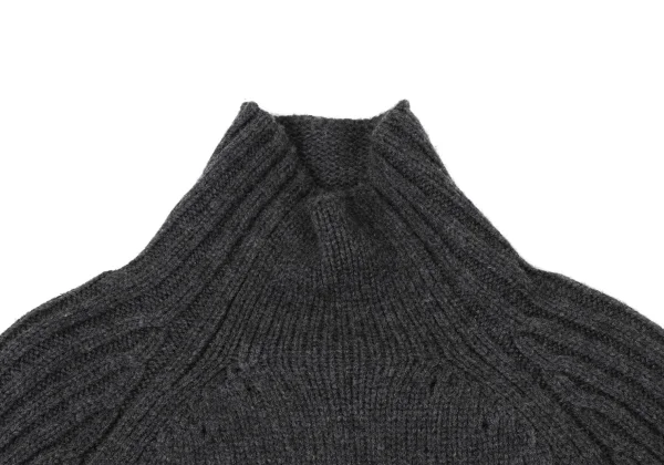 Yohji Yamamoto FEMME Turtleneck Low-gauge Knit Tunic K-169985_004