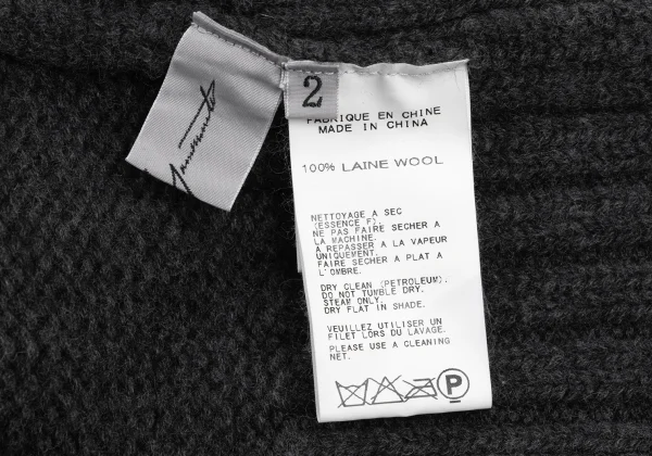 Yohji Yamamoto FEMME Turtleneck Low-gauge Knit Tunic K-169985_011
