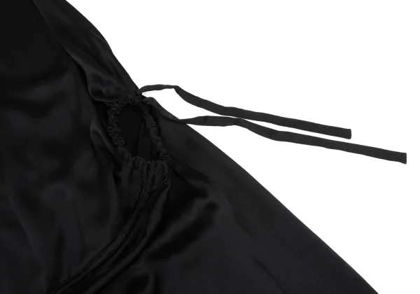 Yohji Yamamoto FEMME Silk Front Zip Drape Sleeveless Dress K-169986_007