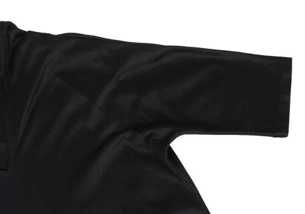 Yohji Yamamoto FEMME Cotton Stretch V Neck Dolman Dress K-169987_005