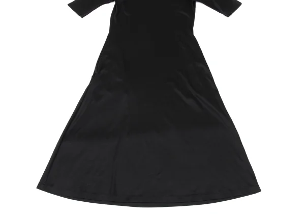 Yohji Yamamoto FEMME Cotton Stretch V Neck Dolman Dress K-169987_007