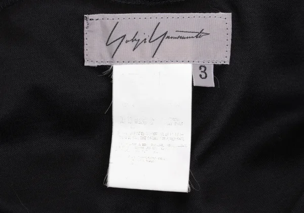 Yohji Yamamoto FEMME Cotton Stretch V Neck Dolman Dress K-169987_014