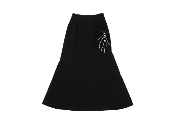 Yohji Yamamoto FEMME Wool Switching Pocket Design Flared Skirt K-169988_002