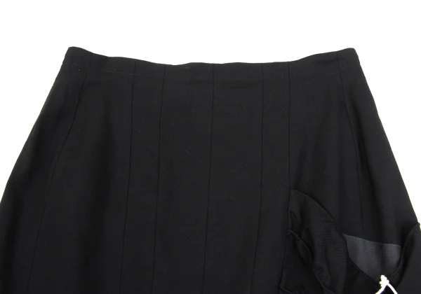 Yohji Yamamoto FEMME Wool Switching Pocket Design Flared Skirt K-169988_005
