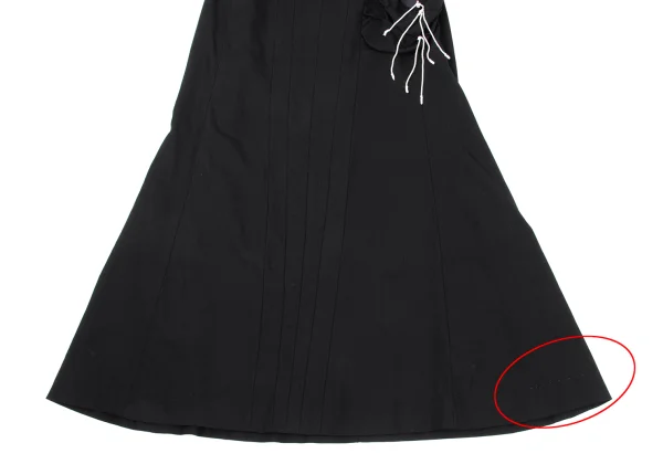 Yohji Yamamoto FEMME Wool Switching Pocket Design Flared Skirt K-169988_007