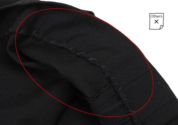 Yohji Yamamoto FEMME Wool Switching Pocket Design Flared Skirt K-169988_010