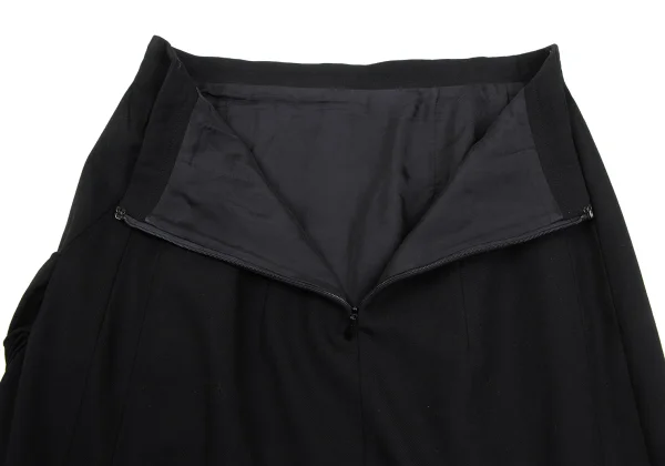 Yohji Yamamoto FEMME Wool Switching Pocket Design Flared Skirt K-169988_014